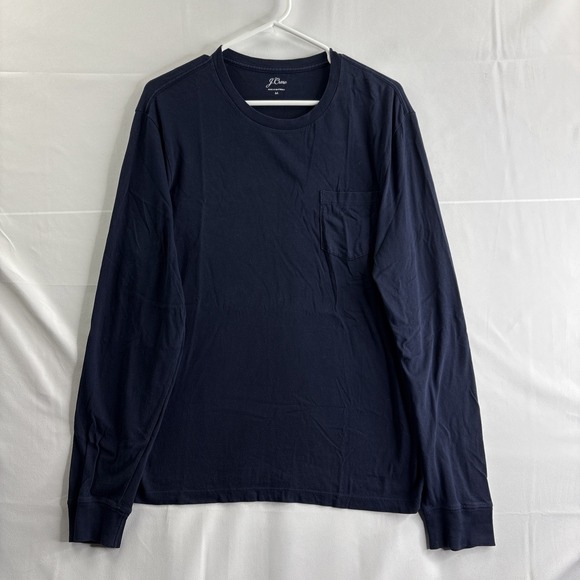 J.CREW Other - J.Crew Men's Medium Navy Blue Cotton Long Sleeve T-Shirt Casual